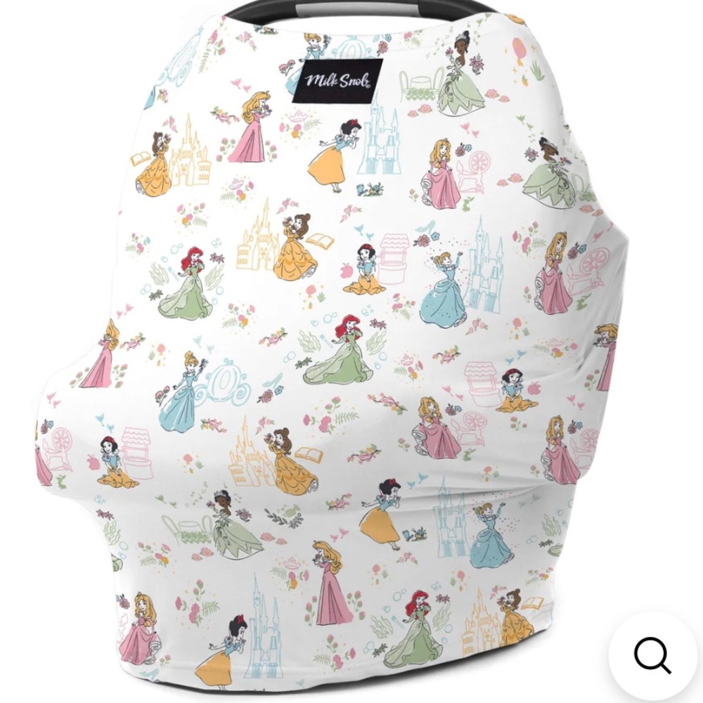 MILK SNOB Disney Princess Nursing/Car Seat Cover